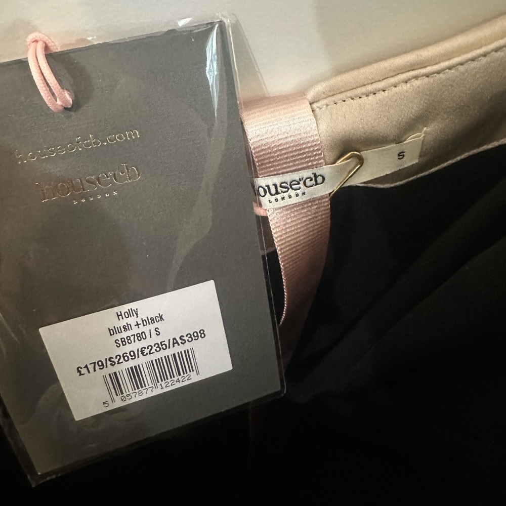 House of CB Black & White Holly Sequin Strapless Maxi Bow Dress (Size Small) - Picture 12 of 12